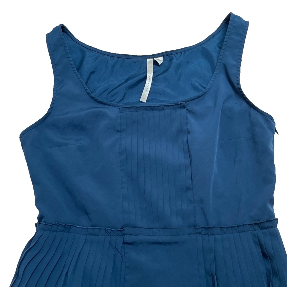 LC Lauren Conrad Blue Pleated Dress Size 12